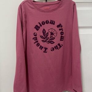 🎀 4/$20 Cat & Jack Girls Long Sleeve Shirt Pink Size L